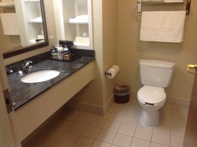 やや広めのバスルーム。使いやすかったです。