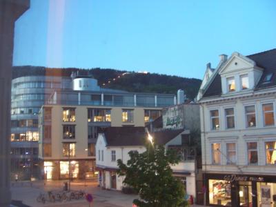 通りに面していていい眺め