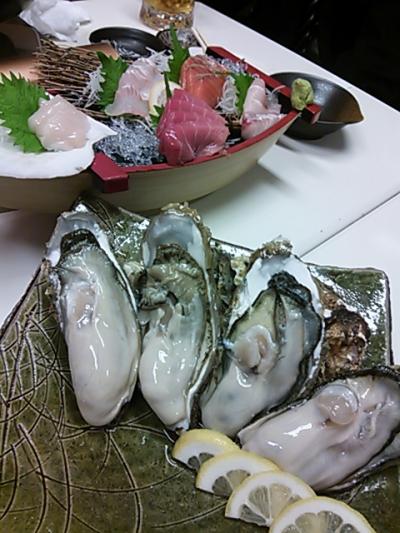 刺身もカキも美味しかったけど…