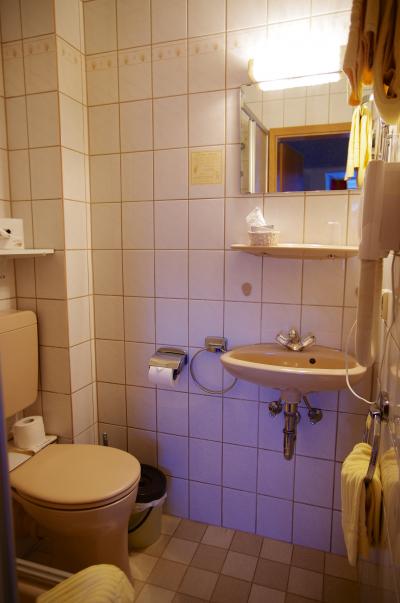 バスルームはコンパクト