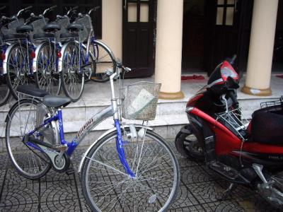 常備されているレンタル自転車。１日＄０．５です。