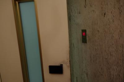わかりにくいですが、引き戸を開けるとエレベータが。