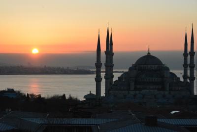 レストランからの眺め。朝食時お天気が良ければラッキーです♪
