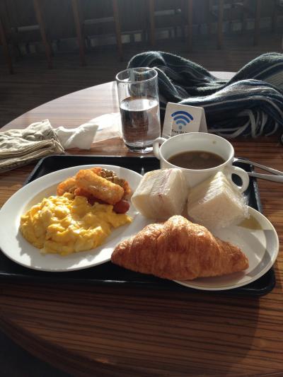 朝陽を浴びてモーニング