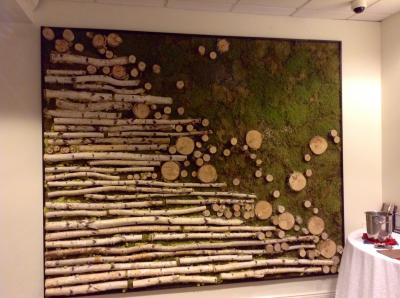 カシの木をモチーフにしたアートワーク