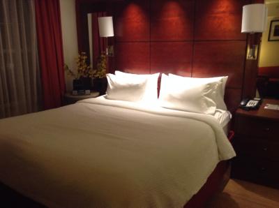 落ち着いた雰囲気の寝室エリア