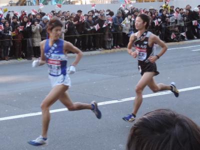 箱根駅伝ゴール地点　現地の熱気はやっぱりすごい