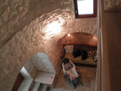 ロフトから見た部屋の中