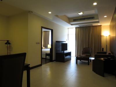 客室に入りました 