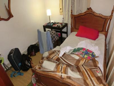 20ユーロのシングルルーム。こっちの部屋はTVがありません。