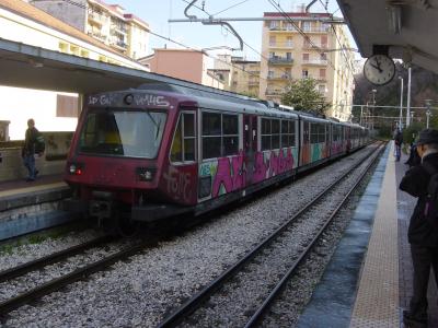 ヴェスビオ周遊鉄道の終点駅