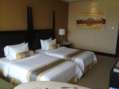 ベッドの寝心地もいい。