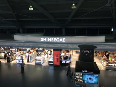 釜山の空港の免税店