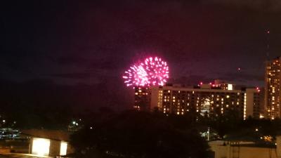ラナイからの花火