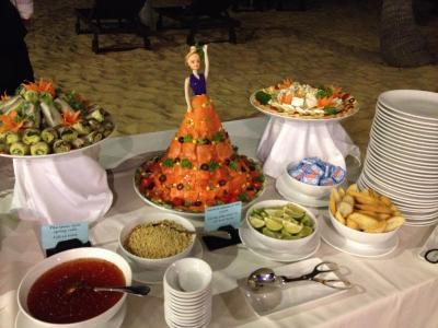 ガラディナー　ビーチサイドでの食事?