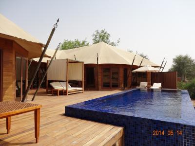 大きめのプライベートプール。