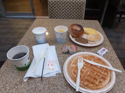 こんな感じで朝食てす