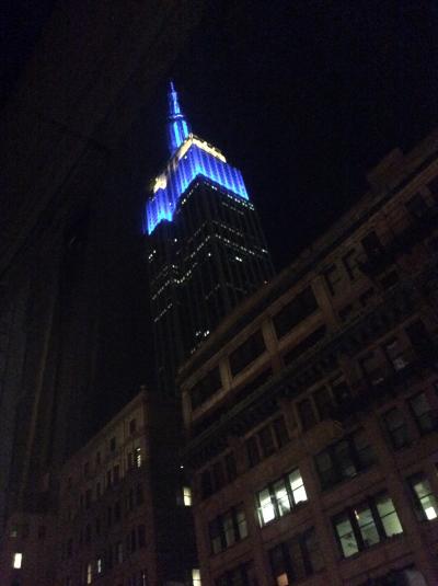 部屋から見たエンパイヤステートビル