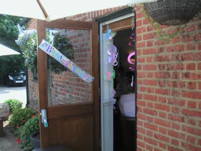 ベビーシャワーのパーティーをやっていました。