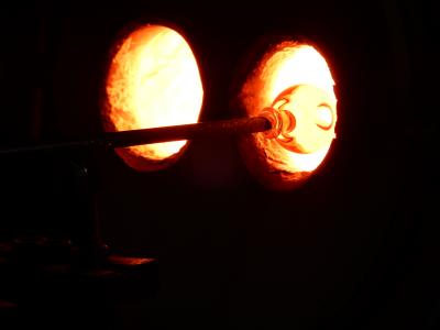 薩摩切子の製造過程が見学ができる