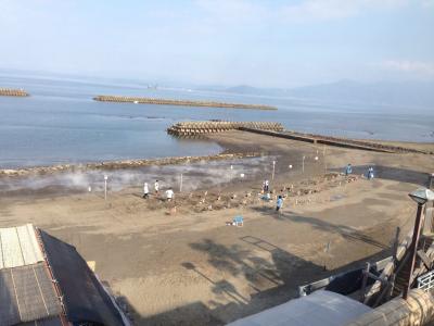 砂蒸しが延々とでてます