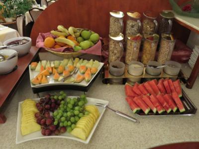 朝食のスイカは一日だけで、翌日は出ませんでした