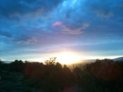 展望テラスからの夕焼