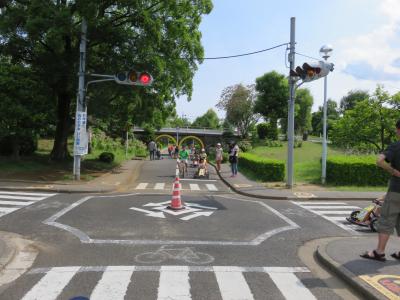 バッテリーカーがある公園