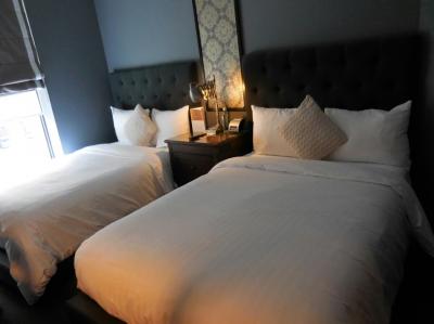 ツインルーム。それほど広くないです