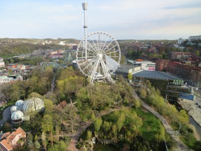 部屋からの眺め、遊園地が目の前
