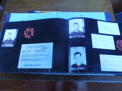 ボルネオ版、「バターン死の行進」展示館。