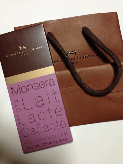 板チョコは濃厚でした。