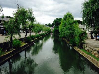 美観地区を小舟に揺られて