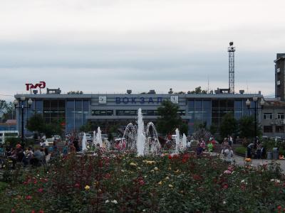 簡素だった「ユジノサハリンスク駅」