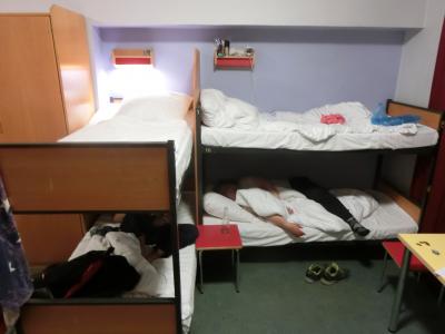 典型的なユースホステルの部屋