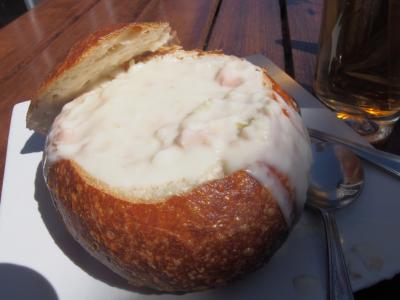 クラムチャウダーありました