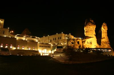 洞窟ホテルの中は温かくて過ごし易い。