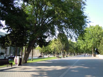 カスピ海とフレームタワー