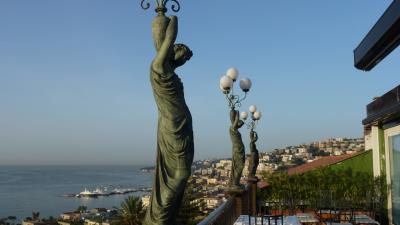 ６F朝食レストランのベランダ