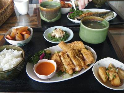 昼食　　手作りで美味しい　野菜もたっぷり