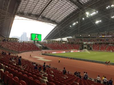 サッカーワールドカップ二次予選シンガポール戦。