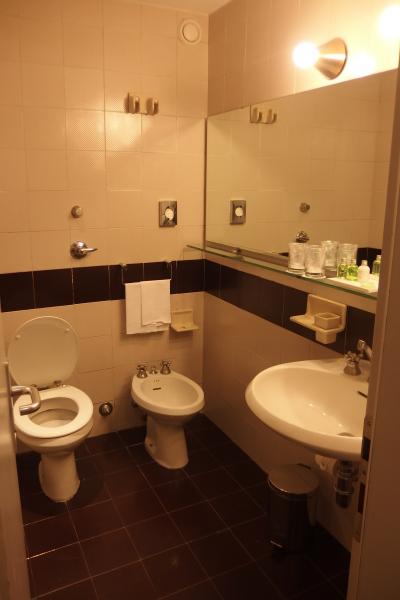 バスルームは通常より小さい