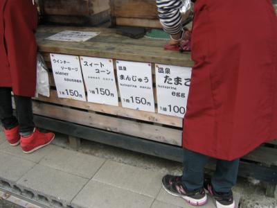 温泉の湯気で蒸した卵