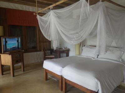 唯一エアコンのある寝室ですが、午後は効きが悪いようで暑い