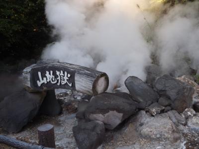 別府地獄・クロスの海・都井岬　(15)　山地獄（やまじごく）で撮影