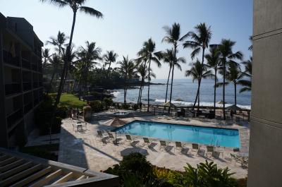 広いバルコニーからの眺め