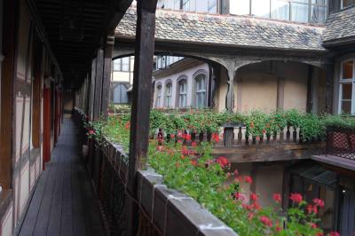 客室の前の廊下から