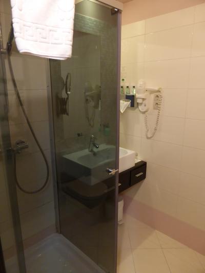 バスタブはありません。シャワーブースのみ。