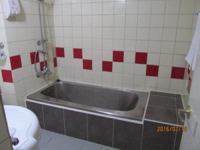 この部屋はバスタブがありました。