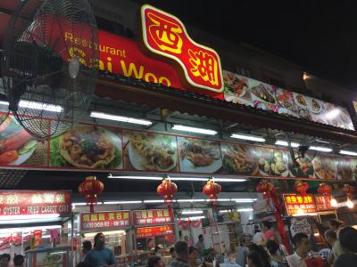 KL名物の屋台街です！